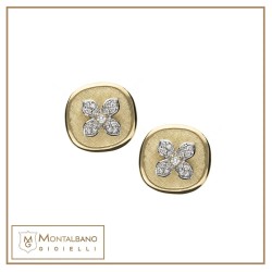 orecchini Allegra oro satinato 18 kt
